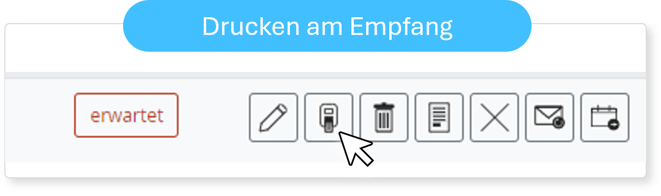 WELCOME Ausweisdruck am Empfang